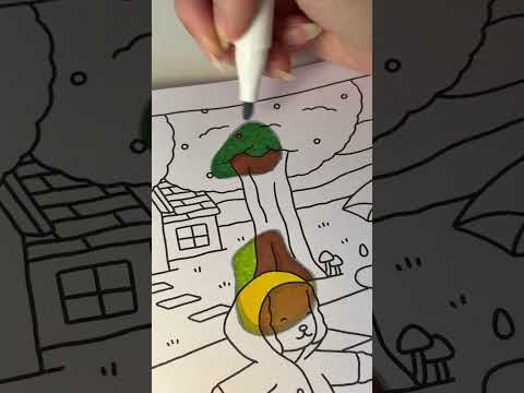 Efeito gotas de água 💦 #bobbiegoods #ohuhumarkers #coloringbook #fy #bobbiegoodscoloringbook