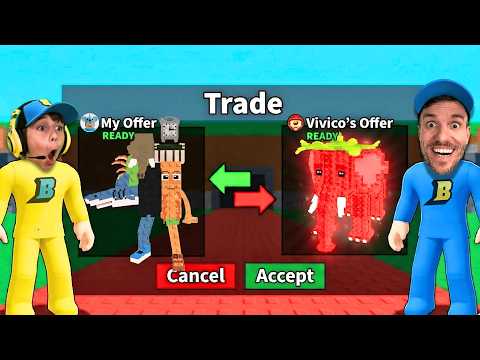 TENTEI TROCAR MEUS BRAINROTS MAIS RAROS COM INSCRITOS! - Brancoala Games