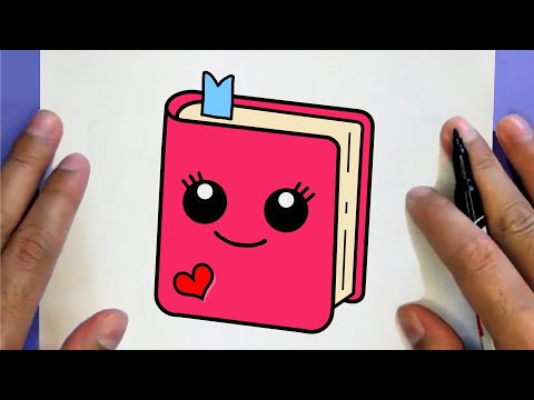 CÓMO DIBUJAR UN LIBRO LINDO, PASSO A PASSO,  JACK Dibujos