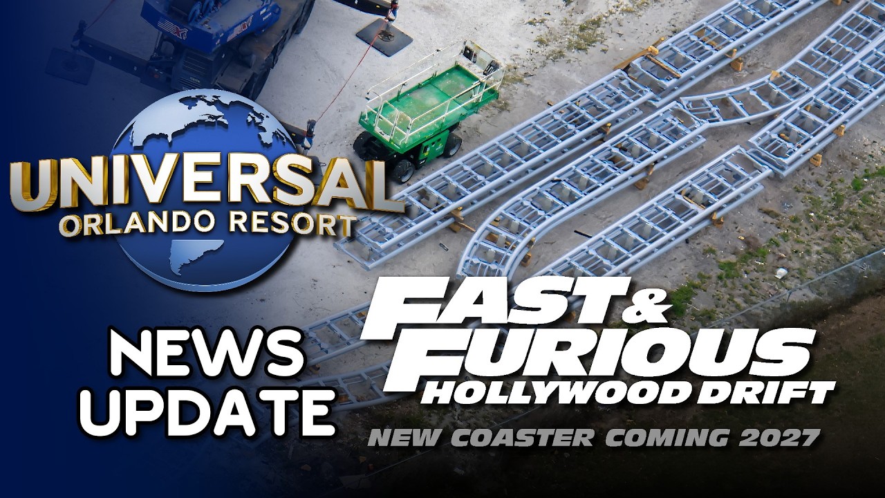 Universal Orlando Drift Coaster Update: TRACK REVEALED, STRUCTURES BUILT, & POSSIBLE TIMELINE
