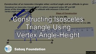 Constructing Isosceles Triangle Using Vertex Angle-Height