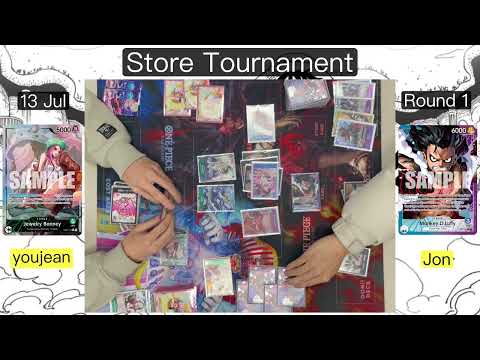 [OP11] Bonney vs. UP Luffy｜Store Tournament｜13 Jul｜Round 1｜Double Kill Games｜One Piece Card Game