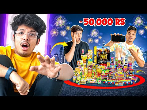 We Tried VIP PUBG Gun😍|Testing CSK Vs RCB SkyShots😱Biggest Diwali Stash New Crazy Crakers - TSG Jash