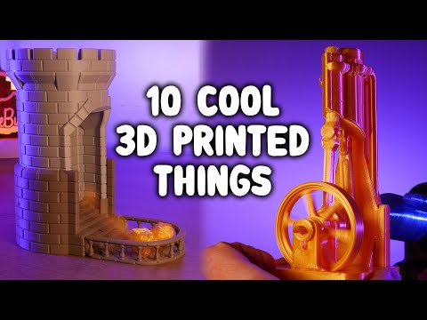 10 Cool 3D Printed Things - 3D Printing TimeLapses on the ELEGOO Neptune 4 Plus