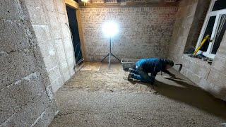 Hemp instead of concrete? Our ECO floor experiment / Renovating 110+ y.o. ABANDONED farm in Belgium
