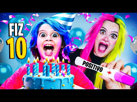 MEU ANIVERSÁRIO DE 10 ANOS 🎉 e MAIS 1 HORA com GRAVIDEZ E MALUQUICES 🤪