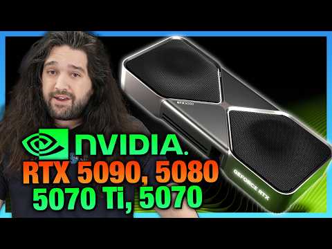 NVIDIA RTX 5090 at 575 Watts, RTX 5080, 5070 Ti, & 5070 Specs