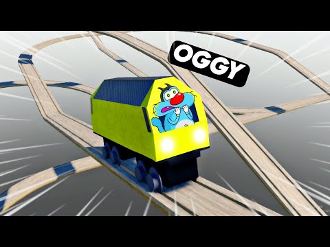 Oggy Drive the train to the end in Roblox