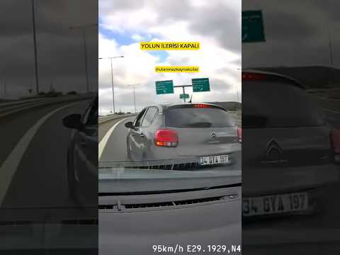 Makas atıp trafiği tehlikeye düşürdü