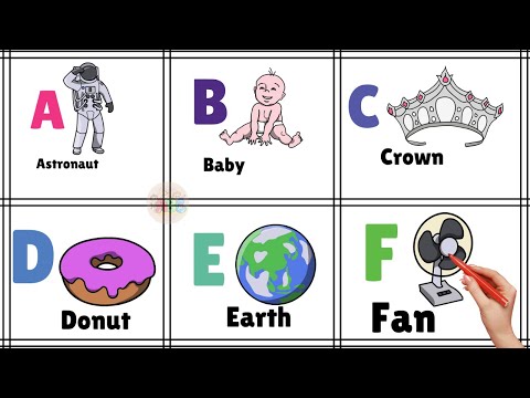 ABCD in English | Alphabet song | Read and Write The Alphabet | Learn English | a to z | drawing abc