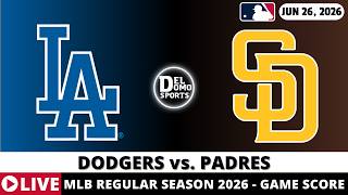 LOS ANGELES DODGERS VS SAN DIEGO PADRES ⚾️ MLB Game Score Radio Play-by-Play