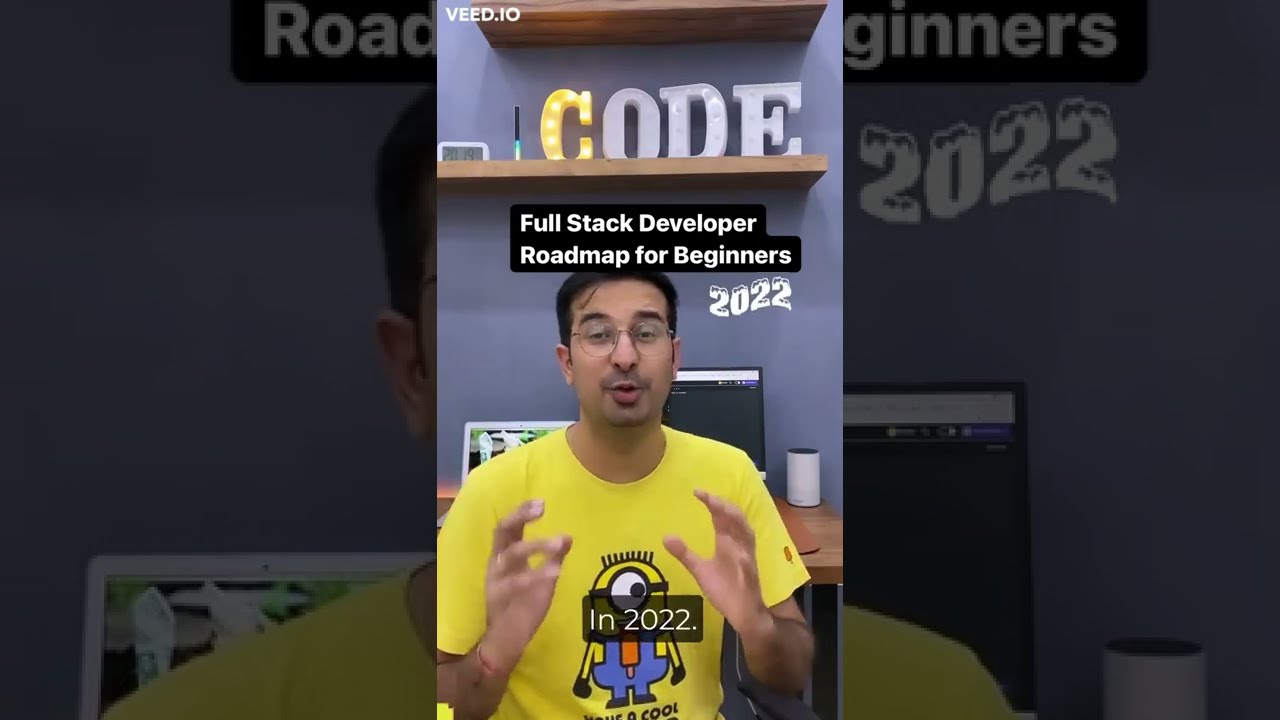 Roadmap for FullStack Developer for Beginners 2022 | How to Start Web Development? #shorts