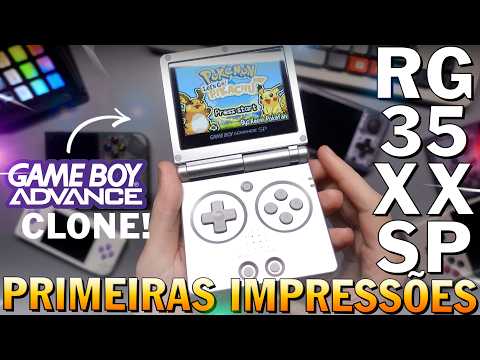 RG35XX SP! novo CLONE do GBA SP com TEMA de SWITCH! Análise do 1º Console Portátil FLIP da Anbernic!