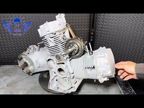 I make V-Twin engine, from atila SYM scooter engine