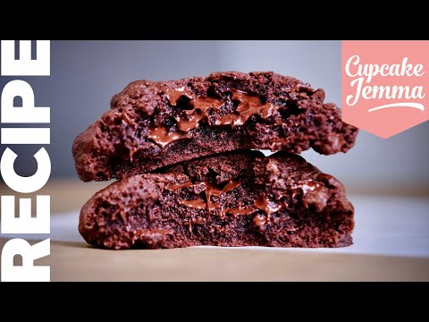 Decadent Double Choc Chip New York Cookie Recipe & Tutorial | Cupcake Jemma