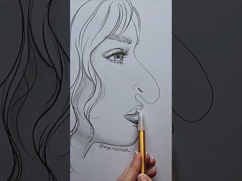Easy way to draw a face ✏️ #art #artwork #artist #draw #drawing #satisfying #craft #skech #anime