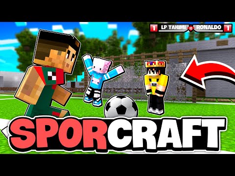 FUTBOL MAÇI YAPTIK!! | SporCraft | Minecraft | Bölüm 3