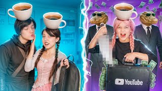 SWAPPED BODIES Ballerina Cappuccino and Espressona Signorina! 😱 Bad and good sister!