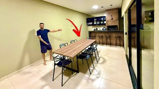 CHEGOU A MESA NOVA DA NOSSA CASA, NÃO ESPERAVA POR ISSO NA HORA DA MONTAGEM