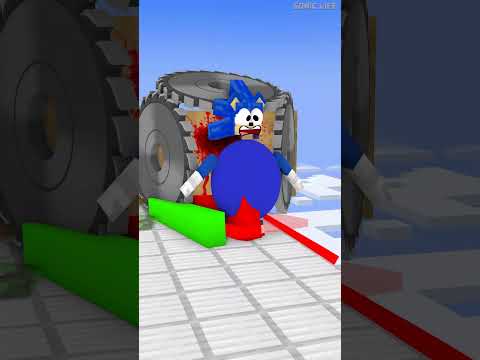 HELP SONIC EAT CHALLENGE ESCAPE FROM SAW with Sonic #minecraft #shorts