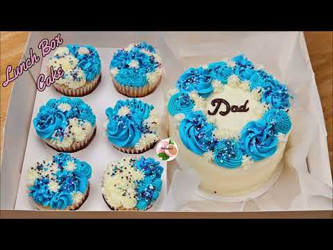 Chantilly 2 INGREDIENTES!! Decoracion de pastel para Papa (Lounch Cakes Box)