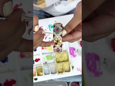 The process behind Customised set #bangle #bangleset #taashacraft #jewellery #customisedbangles