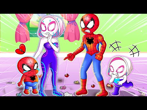 Baby Brother in Trouble: Why is Daddy Angry? - Marvel's Spidey and His Amazing Friends