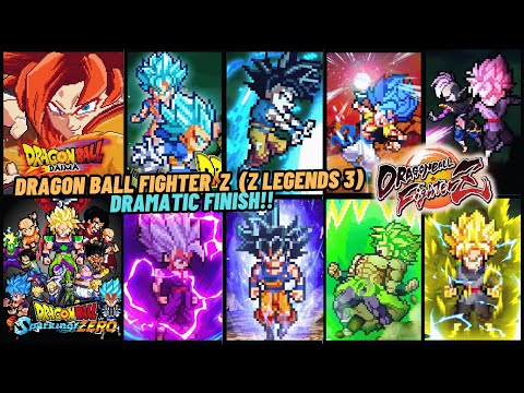 NEW!! Dragon Ball Fighter Z Pixel Mobile Android Offline - (Z Legends 3) All Combo Dramatic Finish🔥💯