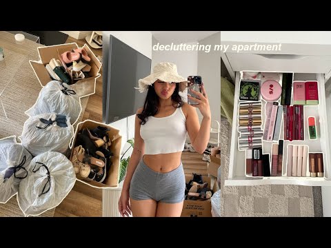 decluttering my entire apartment before I move