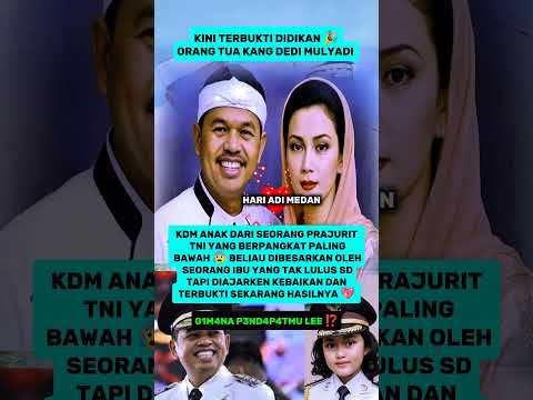 NITIZEN SAMPE TERHARU LIHAT KDM TERNYATA DARI HASIL DIDIKAN ORANG TUANYA 😘💖💖💖💖💖💖 #kangdedymulyadi