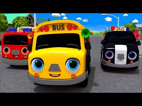 Baby Toddler Songs - Wheels on the Bus - Nursery Rhymes & Kids Songs