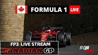 F1 2022 Live commentary CANADIAN Grand Prix / FP3 Watchalong