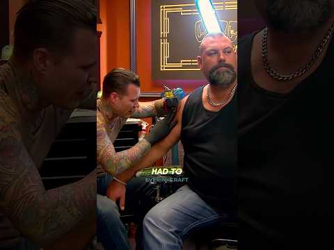 He Wanted a big cover Up Tattoo 😬