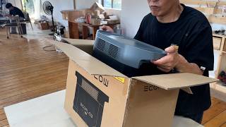 Unboxing Ecoflow Delta 2 Max Power Bank & Wood Turning by the Sea