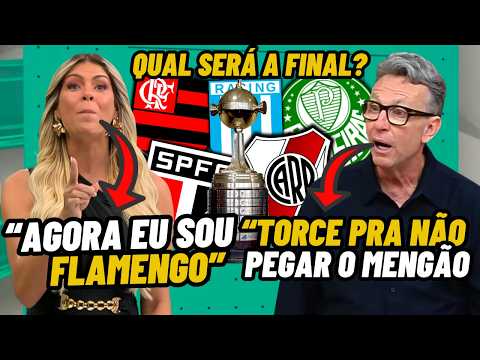 Renata Fan AGORA É FLAMENGO! QUAL SERÁ A FINAL da LIBERTADORES 2025? Neto se RENDE ao FLA | PALPITES