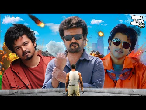 SUPERSTAR RAJINIKANTH vs ILAYATHALAPATHY & THALAPATHY VIJAY in GTA 5