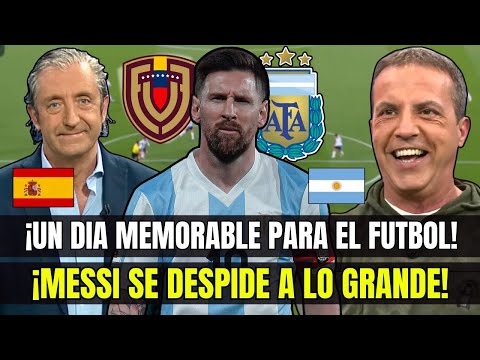 ¡UNA DESPEDIDA EPICA! PRENSA ESPAÑOLA SE RINDE ANTE MESSI y SUS GOLES ANTE VENEZUELA | ELIMINATORIAS
