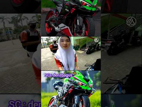 J3MPUT CEWEK C4NTIK, PKE ZX25R AUTO JADI PUSAT PERHATIAN DISKOLAH! #shortvideo #viralvideo #motovlog