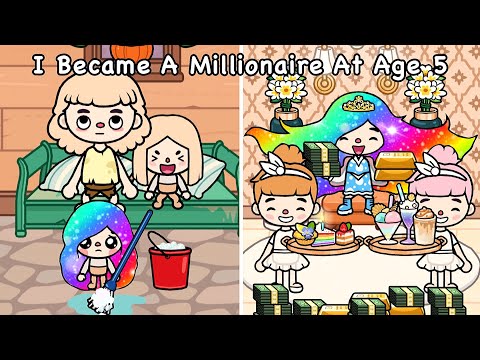 I Became A Millionaire At Age Five 🤩🤑💰 | Sad Story | Toca Life World | Toca Boca | Toca Story