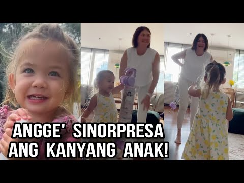 BEAN NATUWA SA SORPRESA NG KANYANG MOMMY ANGELICA PANGANIBAN / ANGGE NA-TOUCH NG MAG-TY ANG ANAK