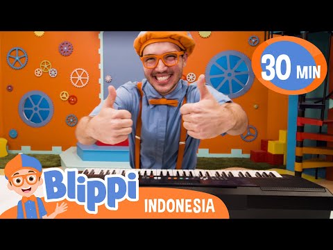 Ayo Belajar bermain Musik🎵 | Blippi Bahasa Indonesia - Video Anak-Anak | Petualangan Blippi