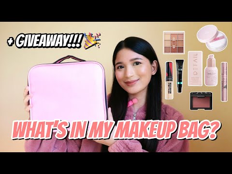 WHAT'S IN MY MAKEUP BAG + GIVEAWAY! | CURRENT MAKEUP FAVORITES 2024 | PHILIPPINES