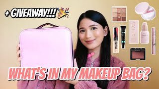 WHAT'S IN MY MAKEUP BAG + GIVEAWAY! | CURRENT MAKEUP FAVORITES 2024 | PHILIPPINES