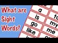Understanding Sight Words and Learning Strategies