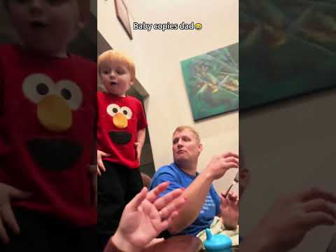 Like father, like baby#BabyImitating #MiniMe#FunnyBaby#DadAndBaby#Relatable  #LOLmoments#ForYouPage