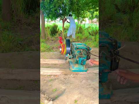 Diesel engine uproots tree 🌲