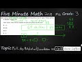 Multiplication and Division Concepts