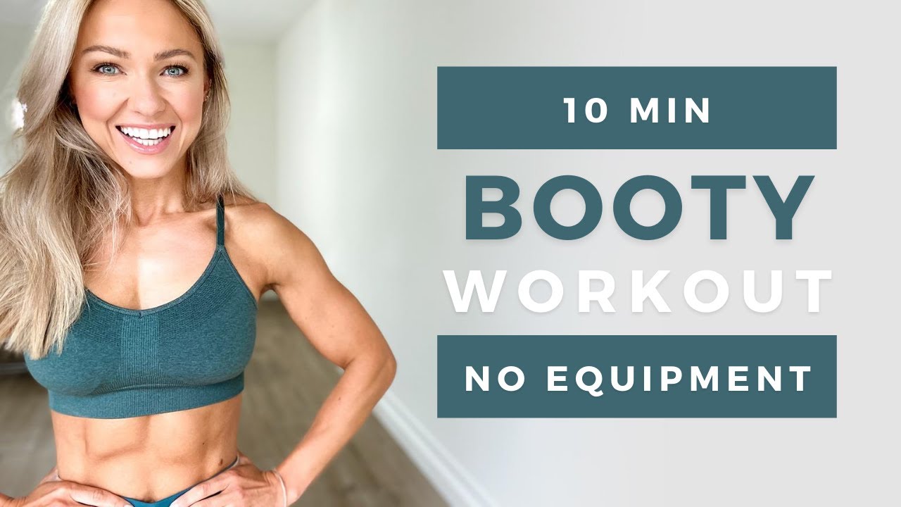 10 MIN BOOTY WORKOUT at Home - Glute Activation - No Equipment - Caroline Girvan
