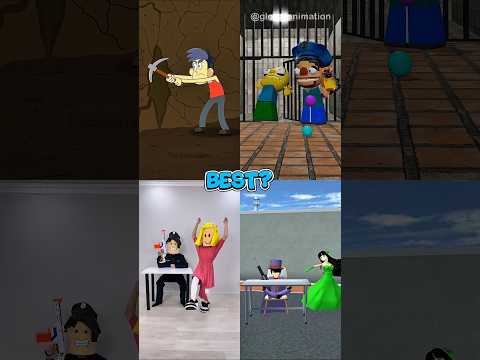 Roblox DANCE With STEVE Police 😂 (Animation Meme) #shorts #memes #roblox #funny #humor #animation