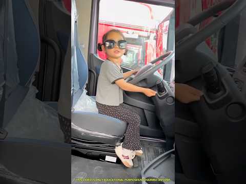 She learned to truck drive at very young age #shortvideo
